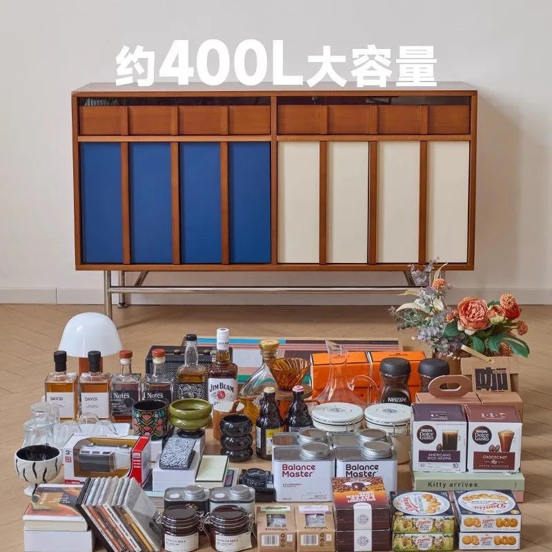 Armadietto laterale per divano medievale nordico, armadietto laterale per piccolo appartamento, soggiorno