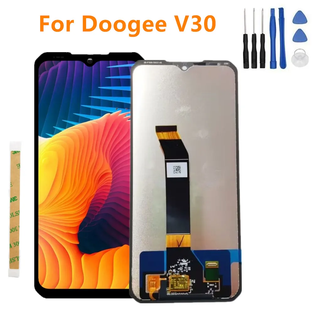 

Original For Doogee V30 6.58" FHD+ Cell Phone LCD Display Screen Digitizer Assembly Touch Panel Glass Repair Replacement Parts