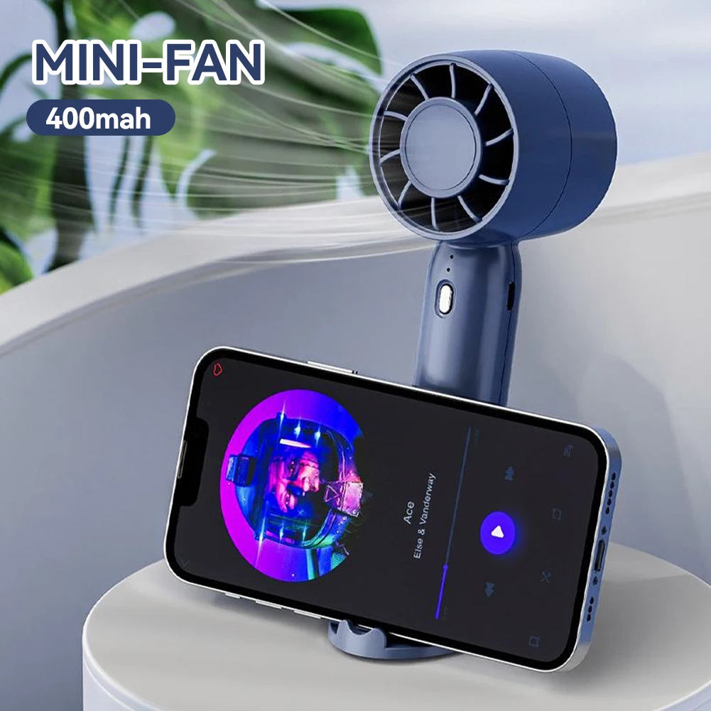 Mini ventilateur électrique Portable Turbo, vitesse du vent à trois vitesses, climatiseur de bureau à double usage pour le Camping
