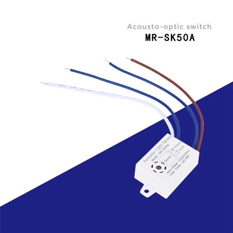 B-T 1PCS MR-SK50A Heimwerker Smart Switch Modul 220V Detektor Sound Stimme Sensor Intelligente Auto On Off Licht schalter Dur