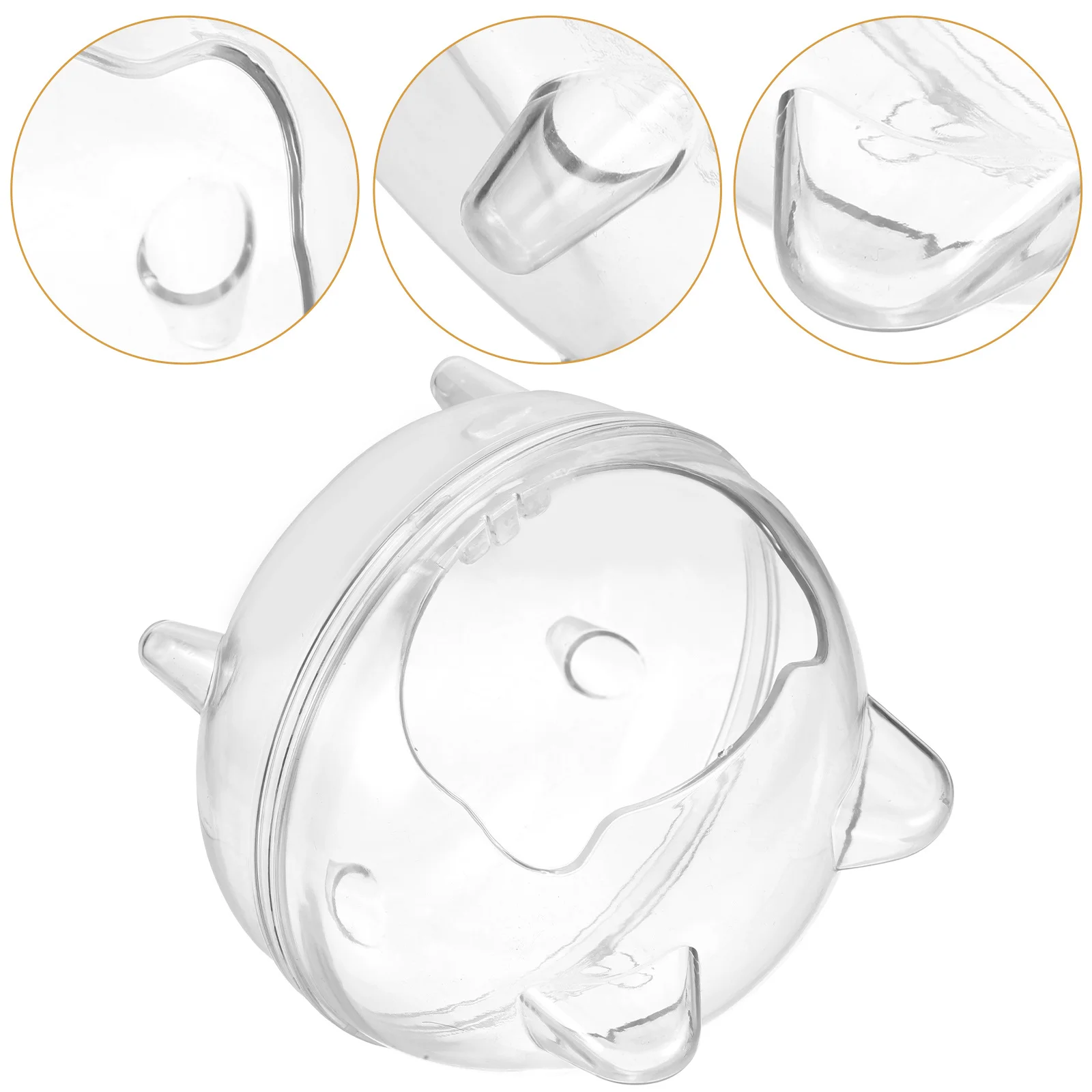 

Hamster Sand Bathroom Small Pet Bathtub Semi-Closed Durable Plastic Cage Accessory For Chinchilla Gerbil Mouse Rat Guinea