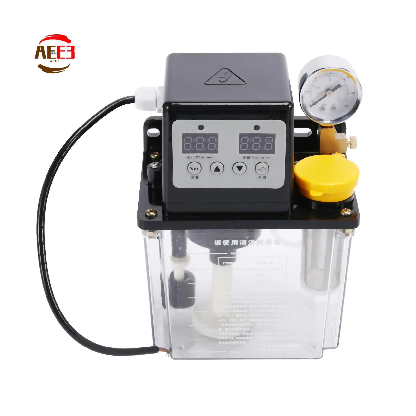 

AEE3-Масляный насос, автоматический смазочный масляный насос, электромагнитный смазочный насос с ЧПУ, смазочный насос с манометром