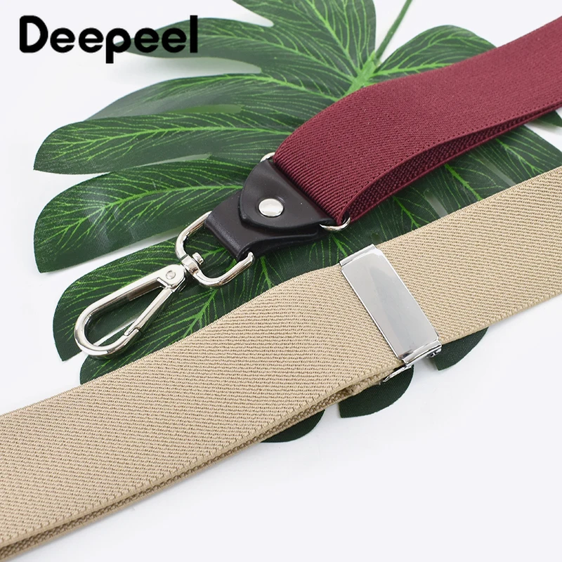 1 Máy Tính Deepeel 3.5X120cm Unisex Trưởng Thành 3 Kẹp Móc Độ Đàn Hồi Suspenders Chữ Y Ốp Khóa Suspender Phù Hợp Với Quần Có Thể Điều Chỉnh dây Đeo