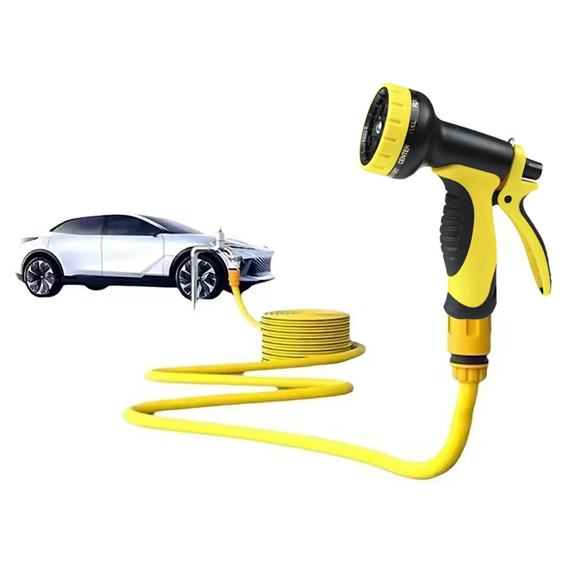 High Pressure Car Wash Water Gun Garden Water Pipe Nozzle Plastic Gun Body Garden Shower Multi-Functional Sprinkler Tool
