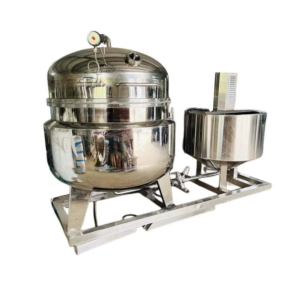 Automatic Industrial Infusion Concentration Cooking Pot Candied Fruit Vacuum Negative Pressure Sugar Soaking Machine