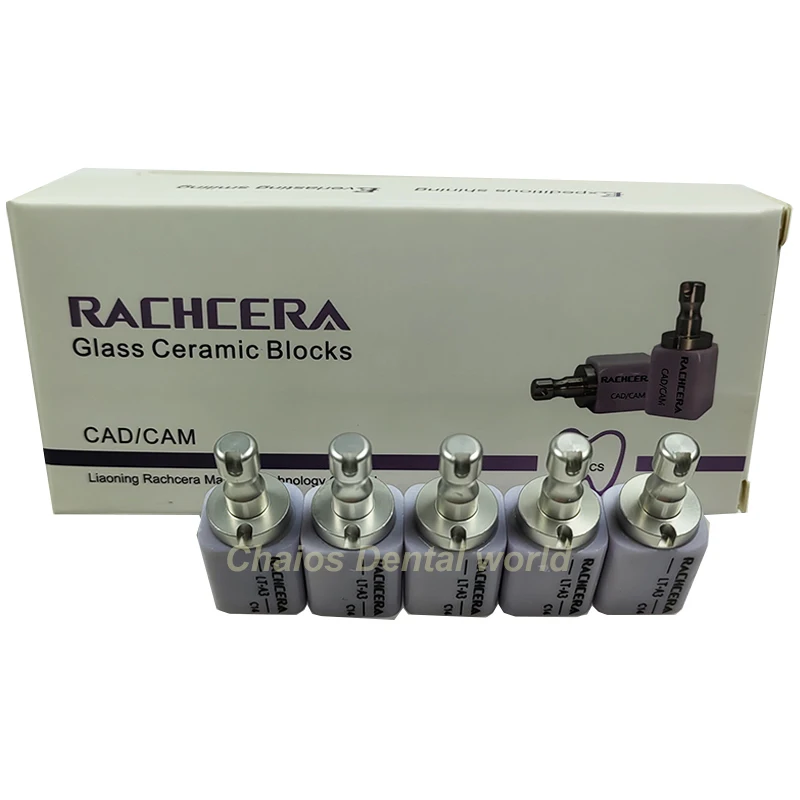 

5 шт./коробка HT/ LT зубные Emax стеклянные керамические блоки RACHCERA дисиликат лития CAD прозрачные материалы для камеры 18*15*13 мм