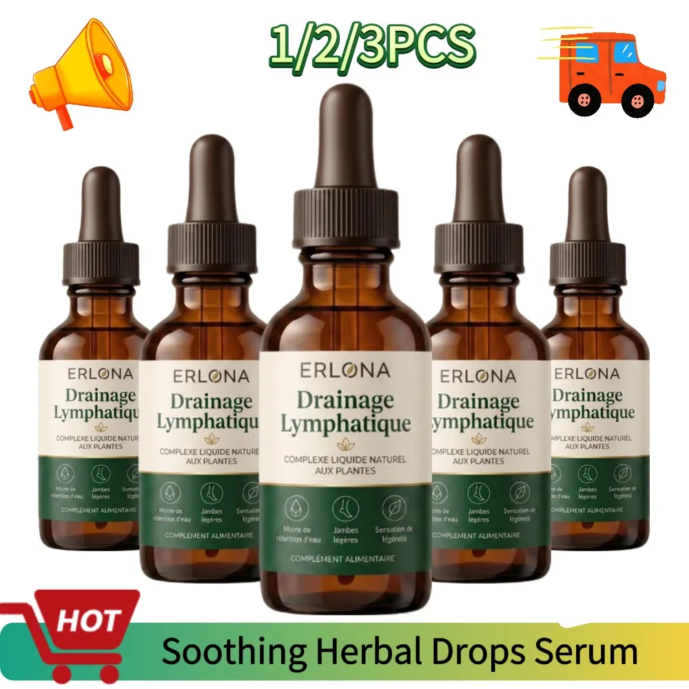 High Absorption Soothing Herbal Drops Serum 59ml Natural Organic Lymphatic Drainage Reduce Swelling Rejuvenate Body Care