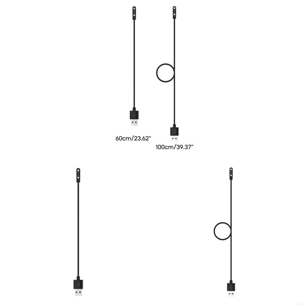 E1PF USB Smartwatch Charging Cable 2Pin Cord Charging for