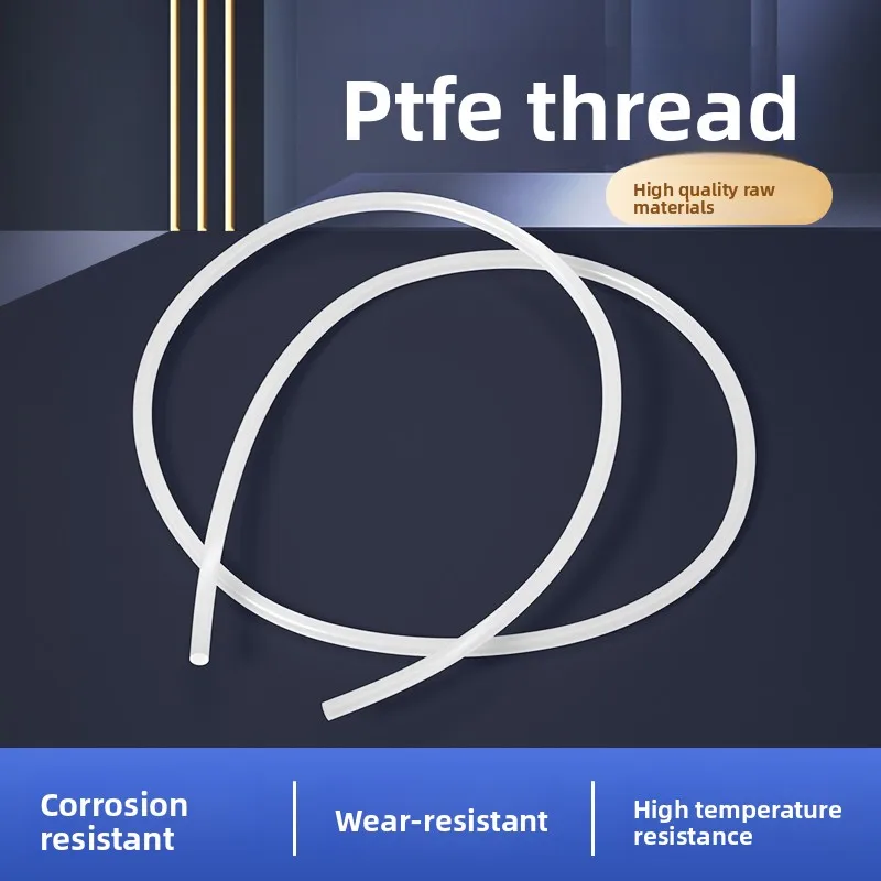 

PTFE Round Bar 1mm 1.5mm 2mm 2.5mm 3mmRod Fluoroplastic Line High Temperature Resistance
