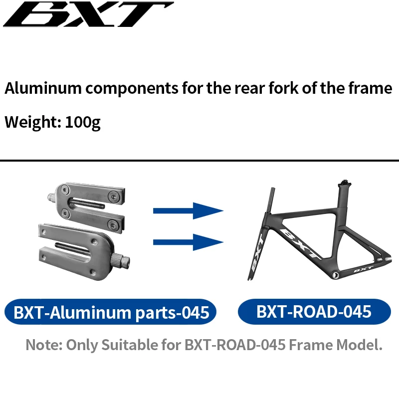 Aluminum Rear Fork Parts, BXT Track Frame, Seat Post Head Parts, Only Fit BXT Track Frame