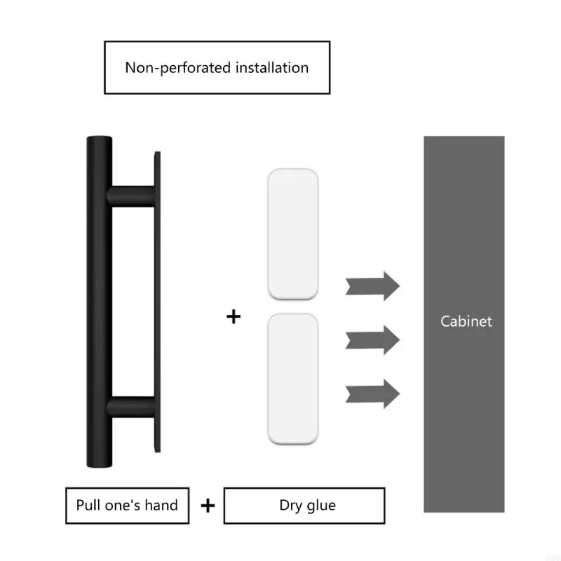 4xfd 2 PCS Gabinete autoadhesivo Tire