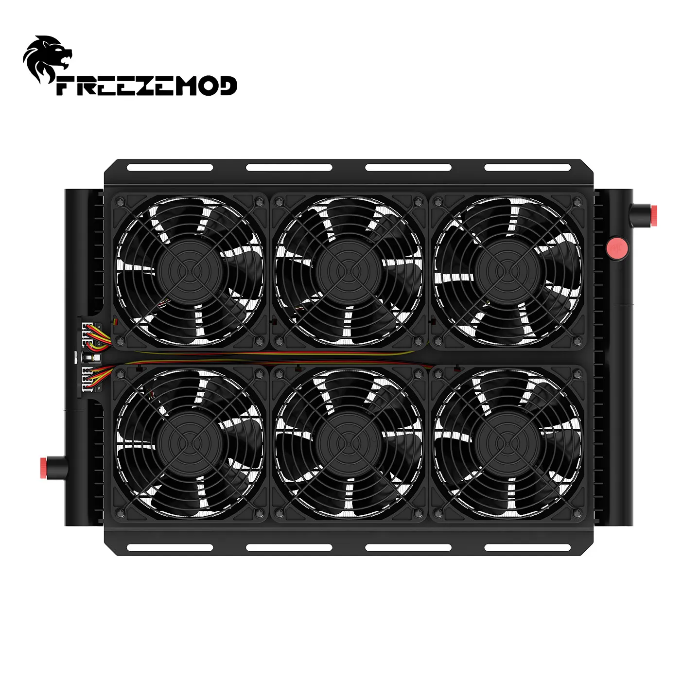 FREEZEMOD SR-LP22-720 Алюминиевый радиатор водяного охлаждения с усиленными ребрами, устойчивый к высокому давлению, 720 мм, для ПК, жидкостный теплообменник