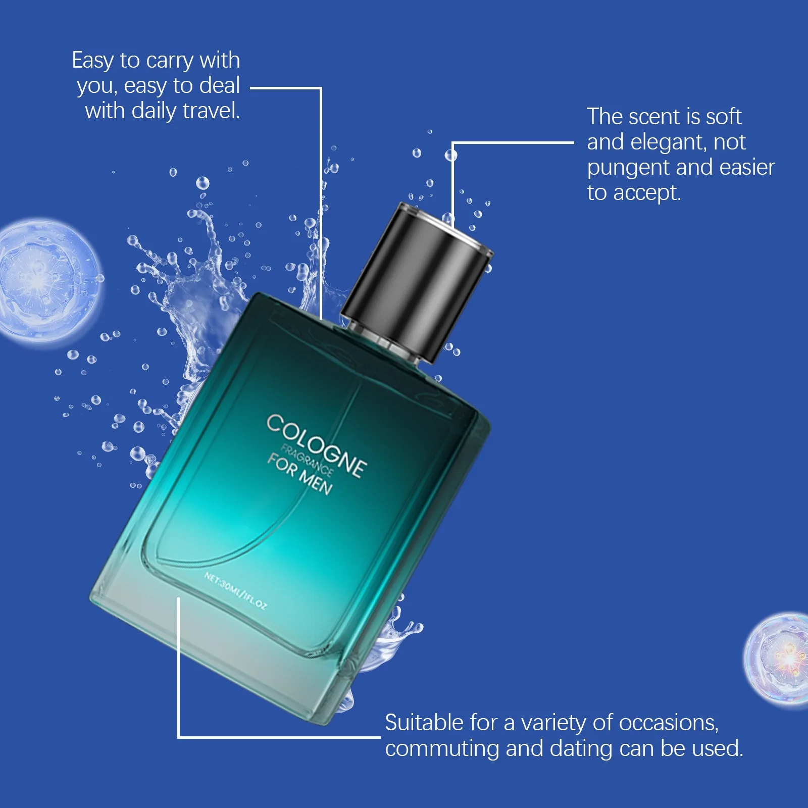 عطر رجالي عطر يدوم طويلاً كولونيا رياضي ساحر يمزح فرمون السادة يجذب النساء رذاذ الجسم الكلاسيكي الآمن #5