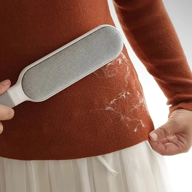 أسطوانة إزالة الشعر اليدوية على الوجهين، فرشاة قابلة لإعادة الاستخدام لتنظيف الملابس والأرائك والأثاث والفراش والسجاد #2