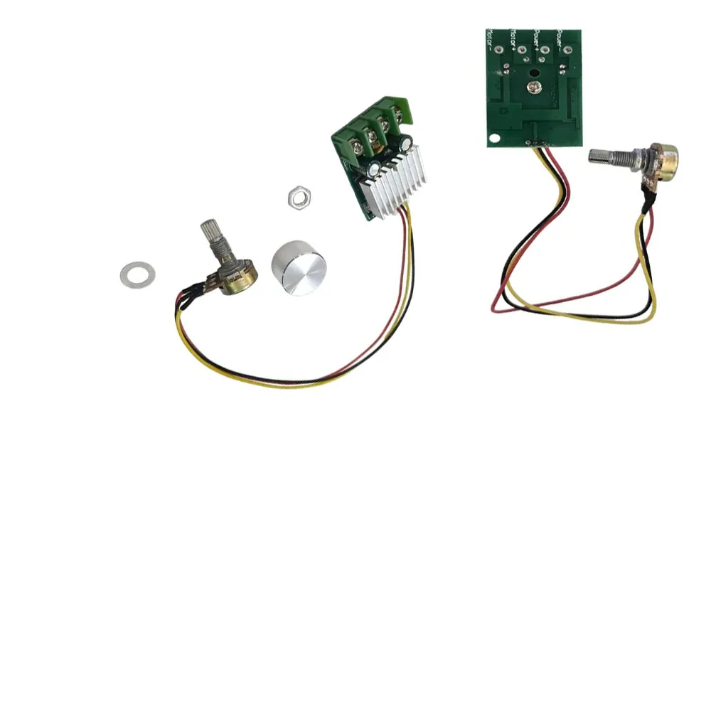 ​Motor Speed Regulator Dimmer Module with Adjustable Potentiometer DC 12V Stepless Dimming Control Module Motor Speed Controlle