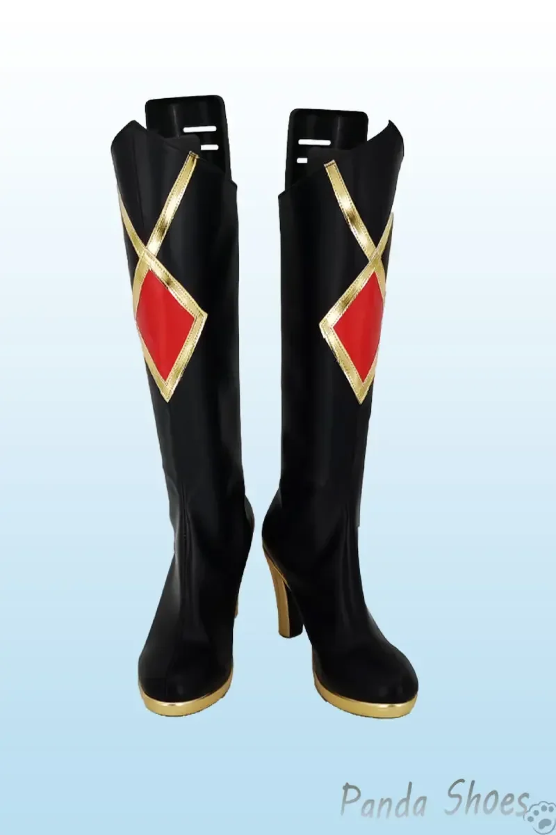 Genshinimpact-zapatos de Cosplay de Rosaria, juego de cómic de Anime, Botas Largas, accesorios de disfraz de Rosaria, zapatos para fiesta de Halloween