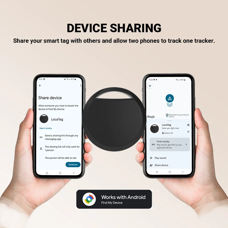 Rastreador GPS Bluetooth para teléfonos Android, 4 Uds., funciona con Google Find My App, buscador de llaves, etiqueta inteligente para mascotas para Xiaomi, Samsung, Tenco