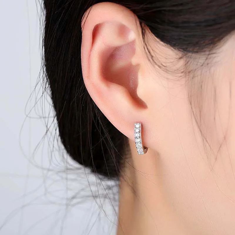 1 Set Cartilage Conch Fake Without Piercing Cuff Earring Earcuff Wrap Rock Earring Cuff No Piercing Women Crystal Clip Earrings