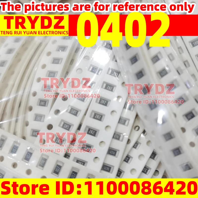 100PCS 6.3V 0402 SMD Chip Multilayer Ceramic Capacitor 0.5pF - 10uF 10pF 100pF 1nF 10nF 15nF 100nF 0.1uF 1uF 2.2uF 4.7uF