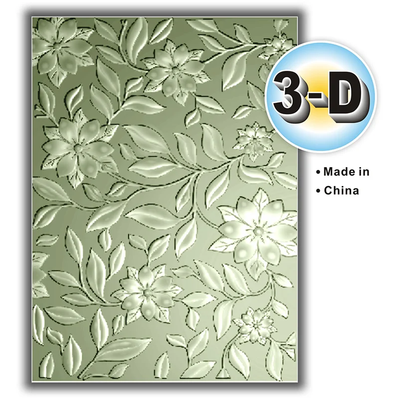 3D Embossed Floral …