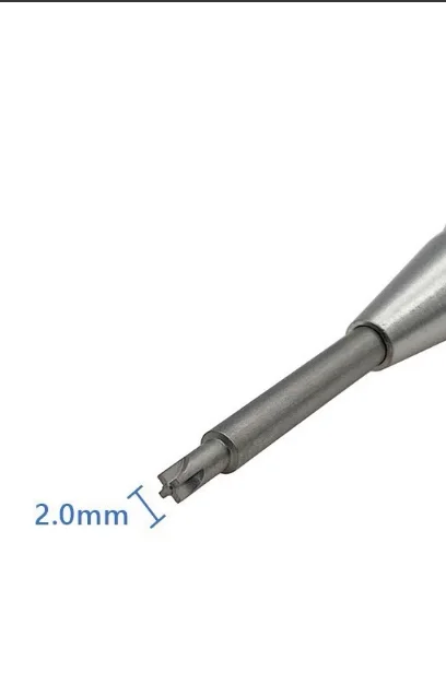2.0mm Cross Screwdriver Cranial Titanium Mesh Plate Driver Bone Screw Removal Tool Orthopedic Stainless Steel Instrument