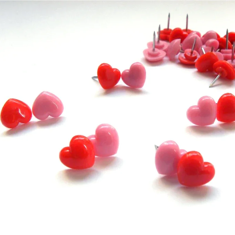 50 шт., булавки в форме сердца для рисования, фотографий