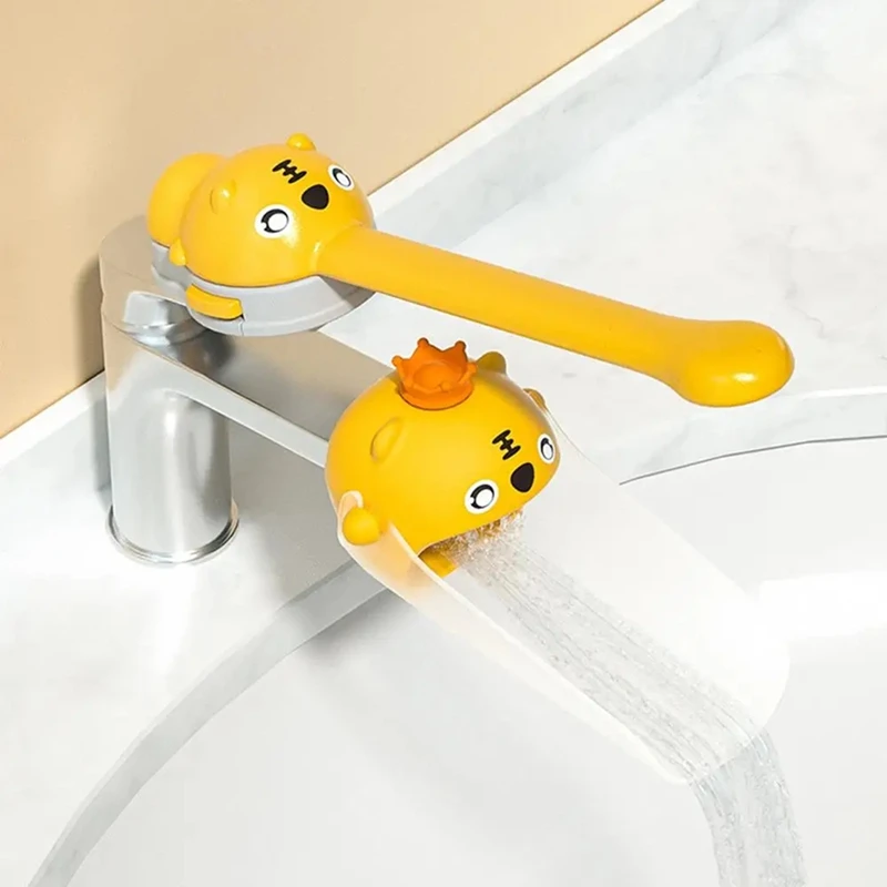Hot Cartoon Animals Faucet Extender For Kids Hand Washing In Bathroom Sink Accessories Kitchen Convenient For Baby Washing