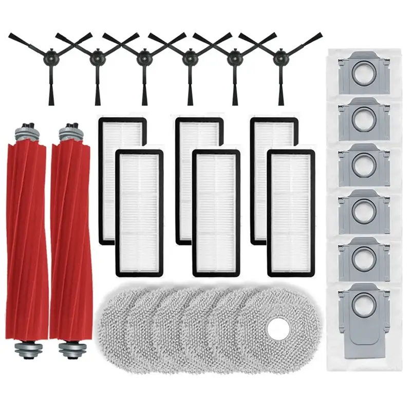 

Запчасти для пылесосов Roborock Qrevo S, Qrevo Pro, Qrevo MaxV, Qrevo Plus: основная и боковые щетки, фильтры, салфетки для влажной уборки, мешки для сбора пыли.