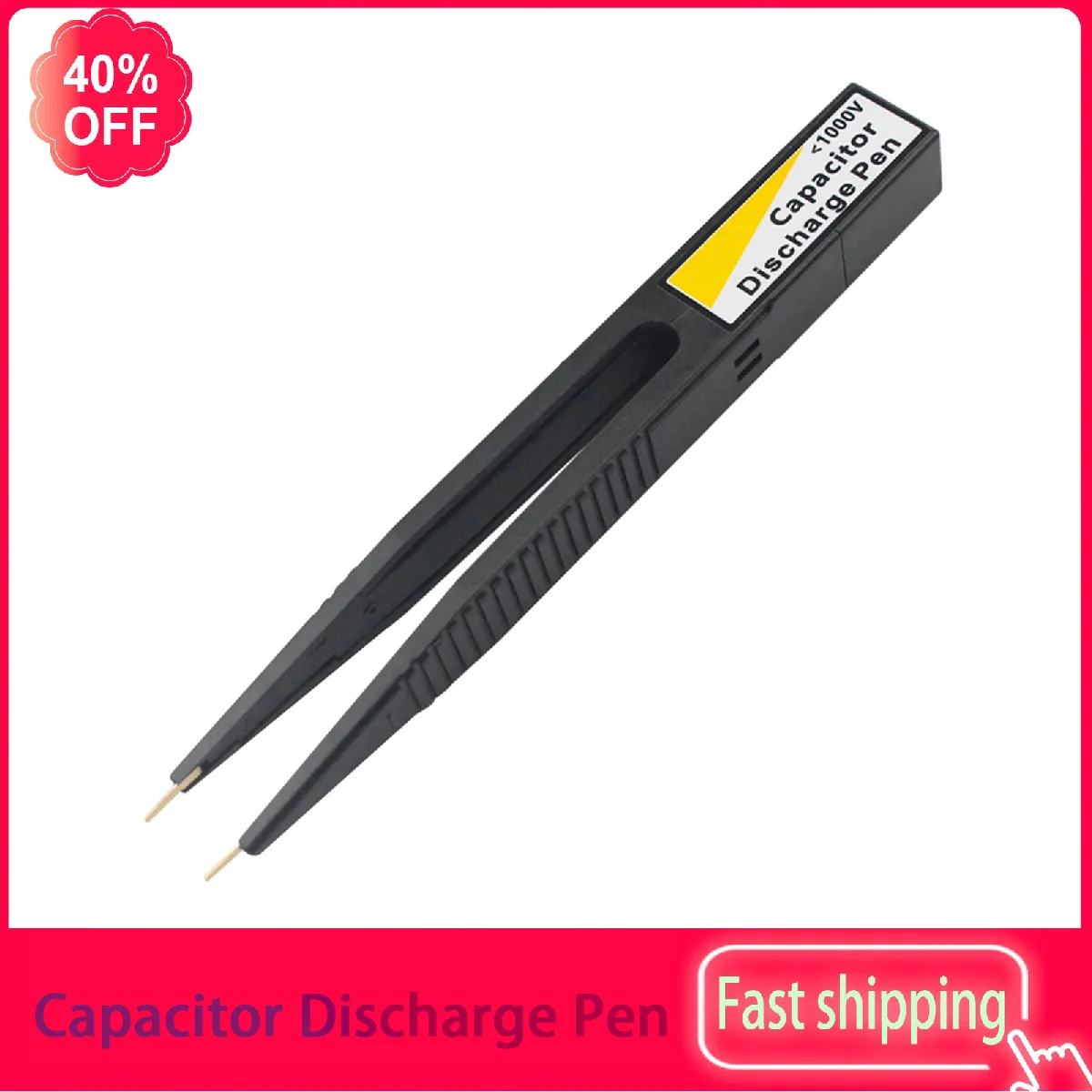 1pcs 1000V Capacitor Discharge Pen High Voltage Fast Discharging Tool Digital Sparkpen Electronic Repairs Discharger Pen