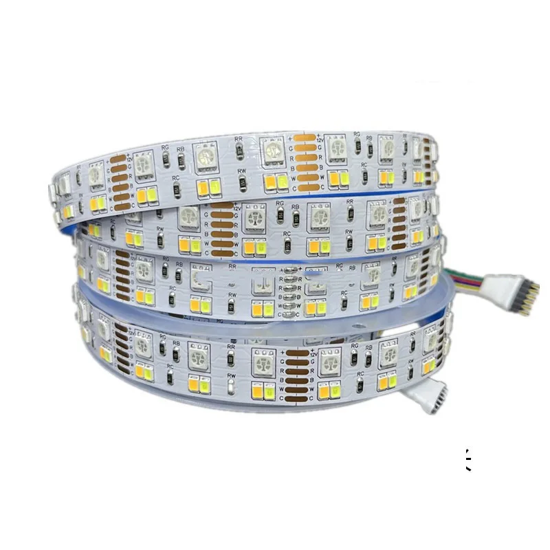 

5050 RGBCCT Double Row LED Strip 180 leds/m 90 leds/m RGB+2835CCT Warm White White RGB 3000K 4000K 6000K Dimmable Ajustable Tape