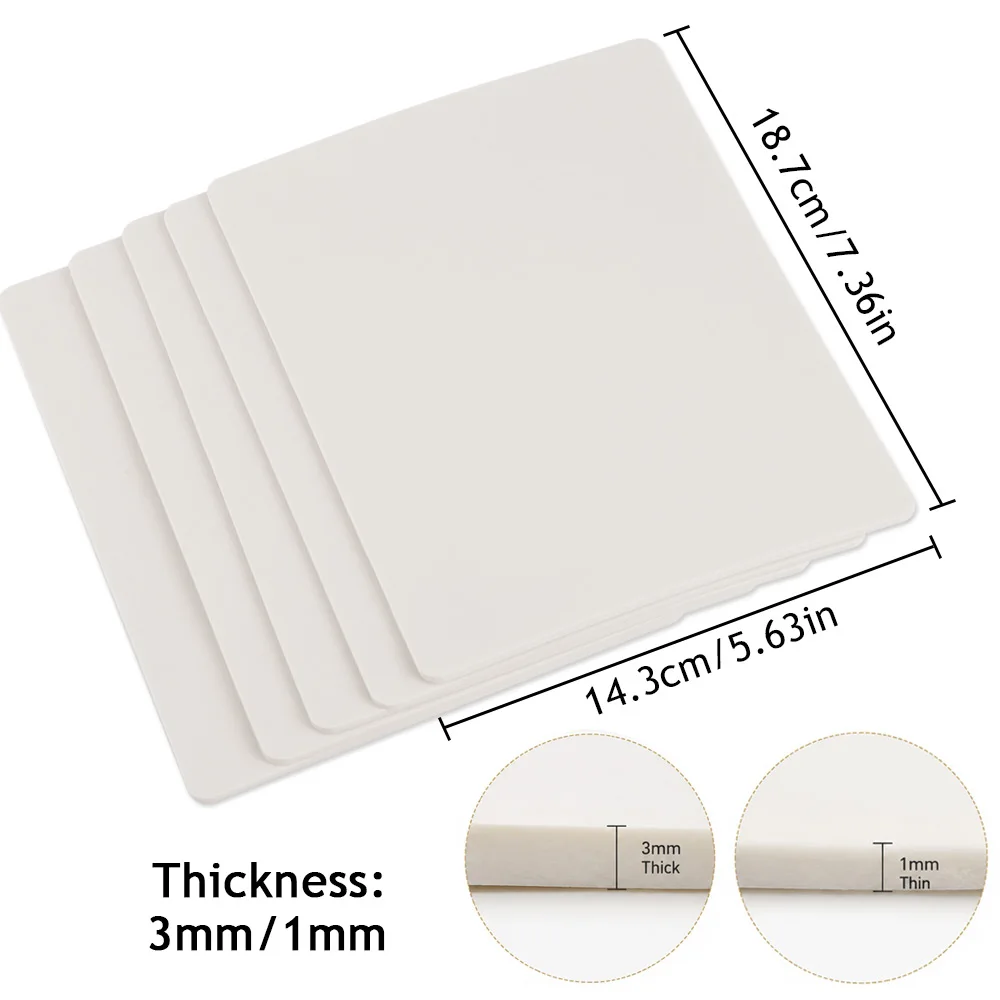 White Tattoo Practice Skin 1/3MM Synthetic Tattoo Skin Double Side Silicone Training Fake Skin Permanent Makeup Tattoo Accessory