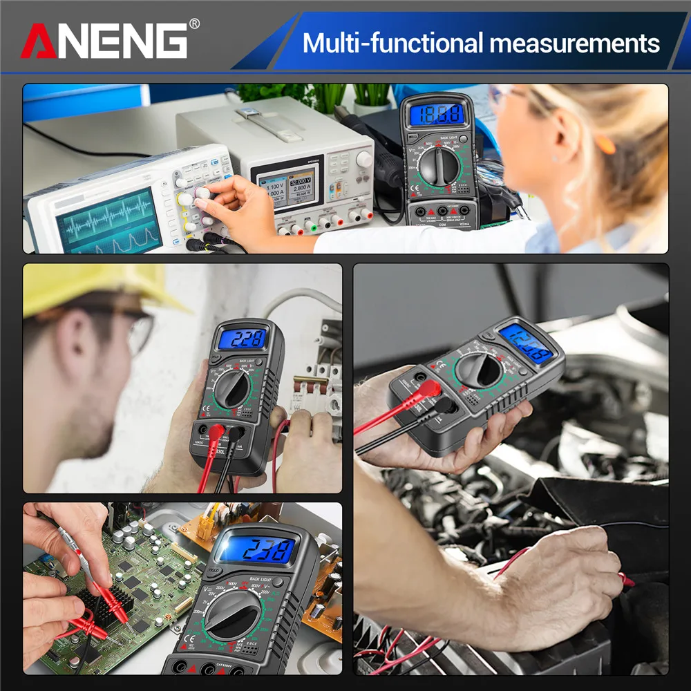 ANENG XL830L Digital Multimeter Esr Meter Transistor Peak Tester Meter Kapazität Meter Tester Automotive Elektrische Dmm