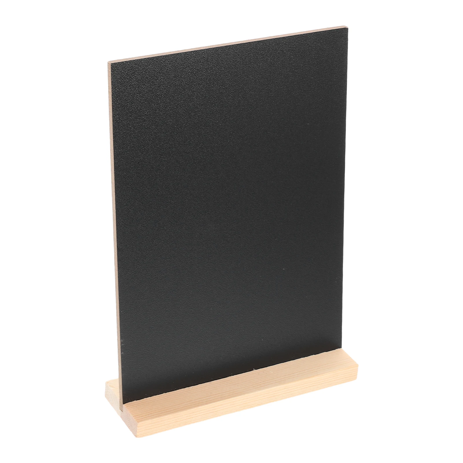 

Retro Blackboard Pine Base Mini Chalkboard Sign Message Board Erasable Display Stand Home Office Party Weddings Kids Crafts