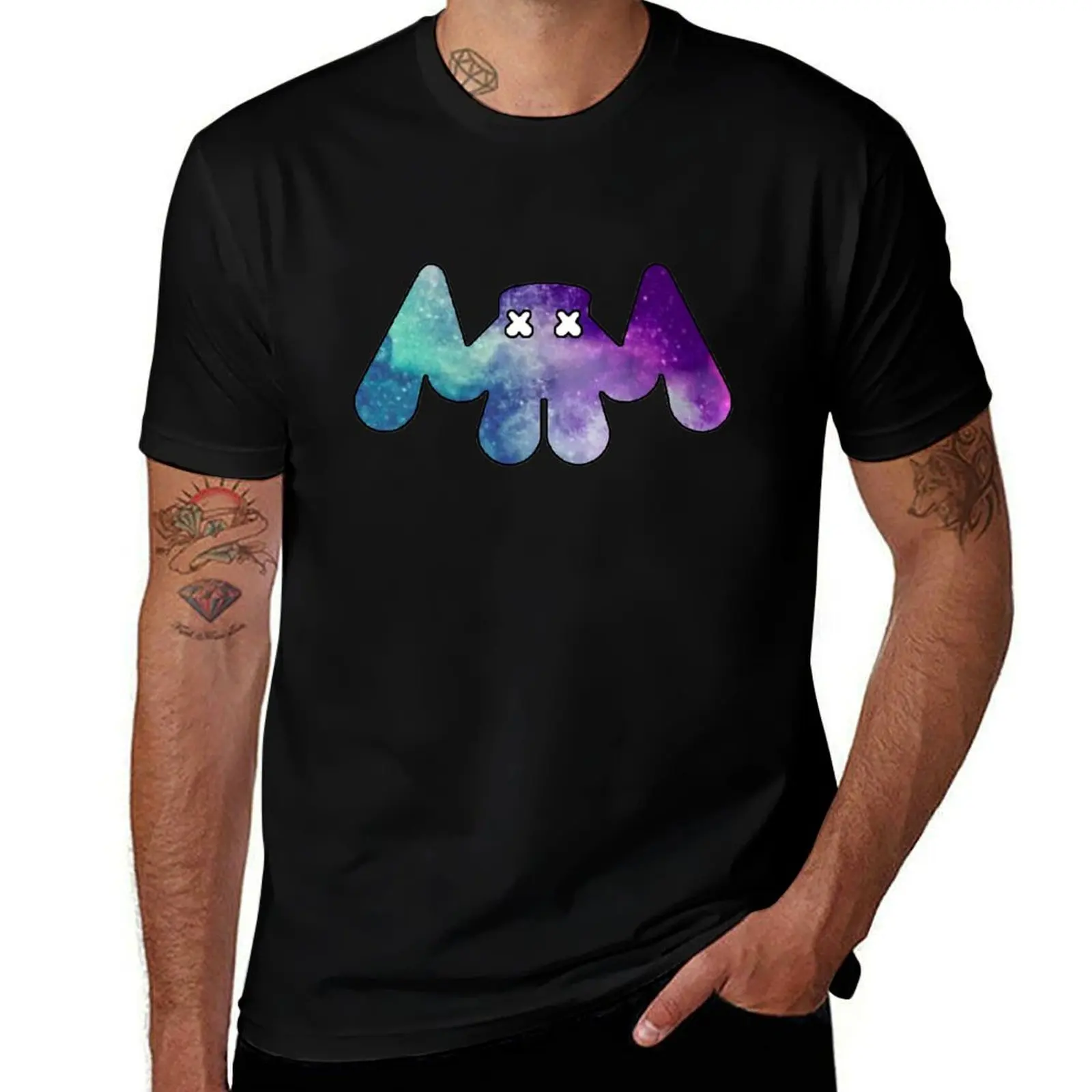 

Marshmellow Galaxy Logo T-Shirt custom shirt customs design your own cotton graphic tees street wear mens graphic t-shirts funny