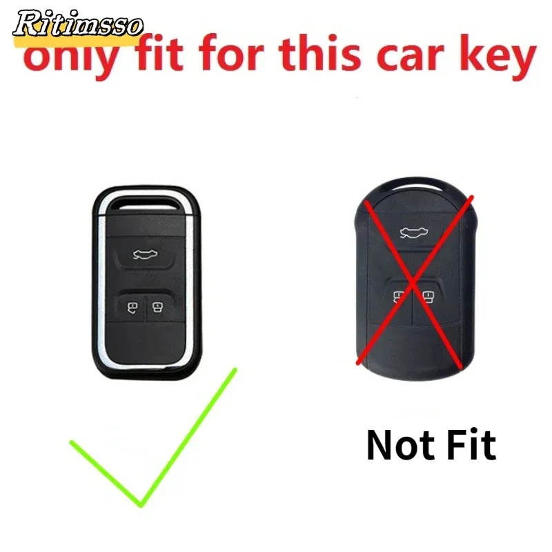 Alloy Car Key Case Cover Key Protector Shell Fob Accessories For Chery Tiggo 3 5X 4 8 Glx 7 2019 2020 Arrizo For Cheri Tiggo 8