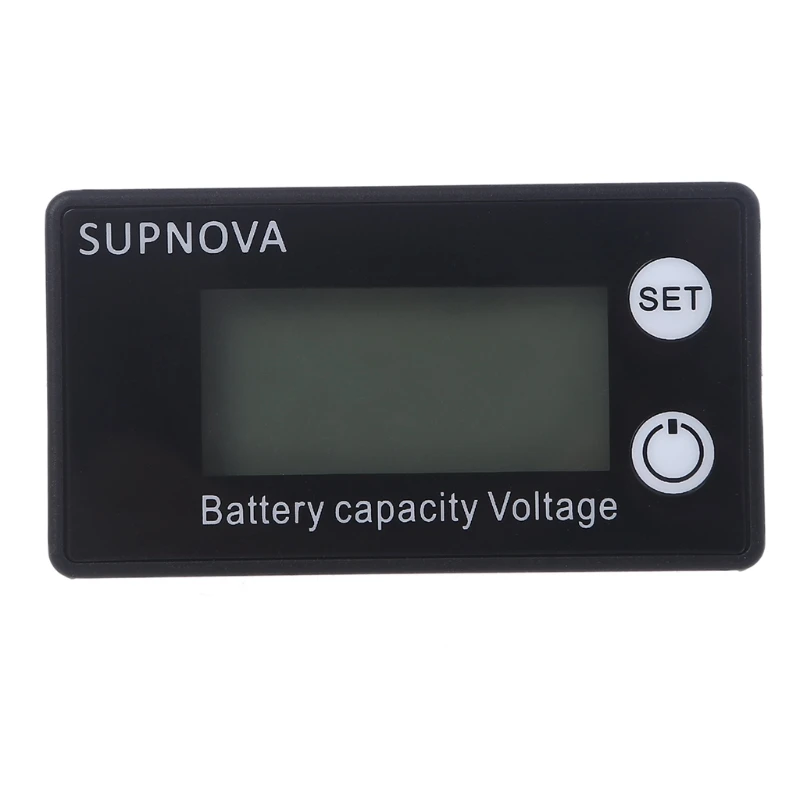 ตะกั่วกรดลิเธียม LiFePO4 ตัวบ่งชี้ความจุแบตเตอรี่สำหรับ 7 V-68 V รถจักรยานยนต์โวลต์มิเตอร์เครื่องวัดแรงดันไฟฟ้า 12V 24V 48V