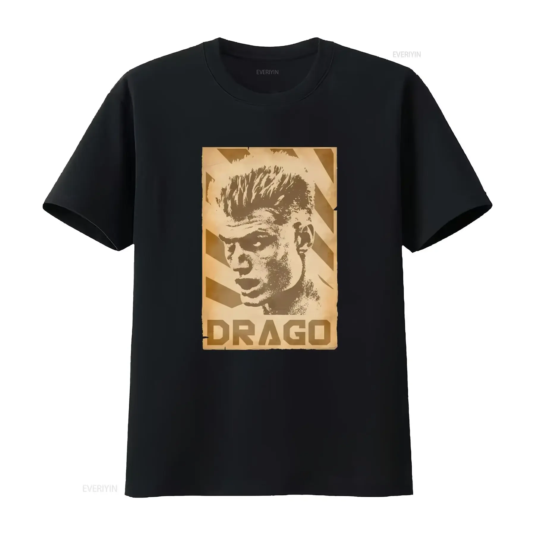 Ivan Drago Retro Propaganda T Shirt Vintage Style Design for Movie Fans vintage Washed Comfortable graphic Versatile fashion