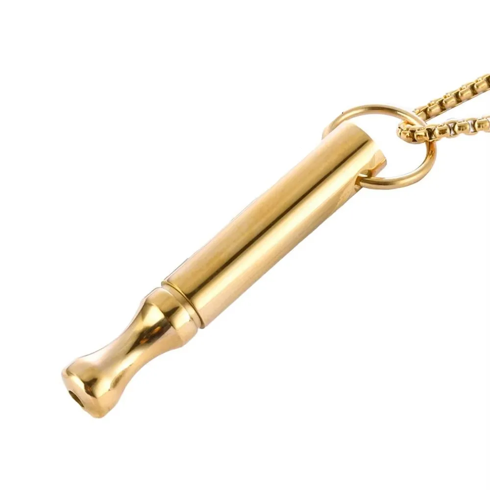 Whistle Mindfulness Breathing Necklace Breathing Resistance Small Waist Breathwork Meditation Necklace Round Tube Jewelry