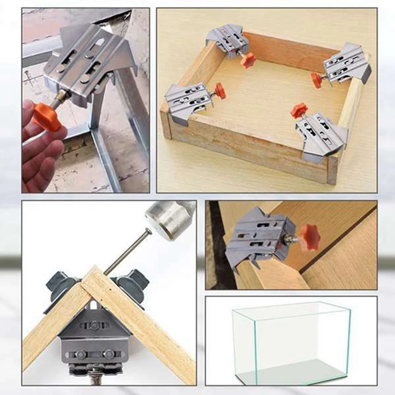 90 Degree Right Angle Clamp Corner Clamp Positioning Right Angle Clamps Panel Holder For Woodworking Carpenter Tool