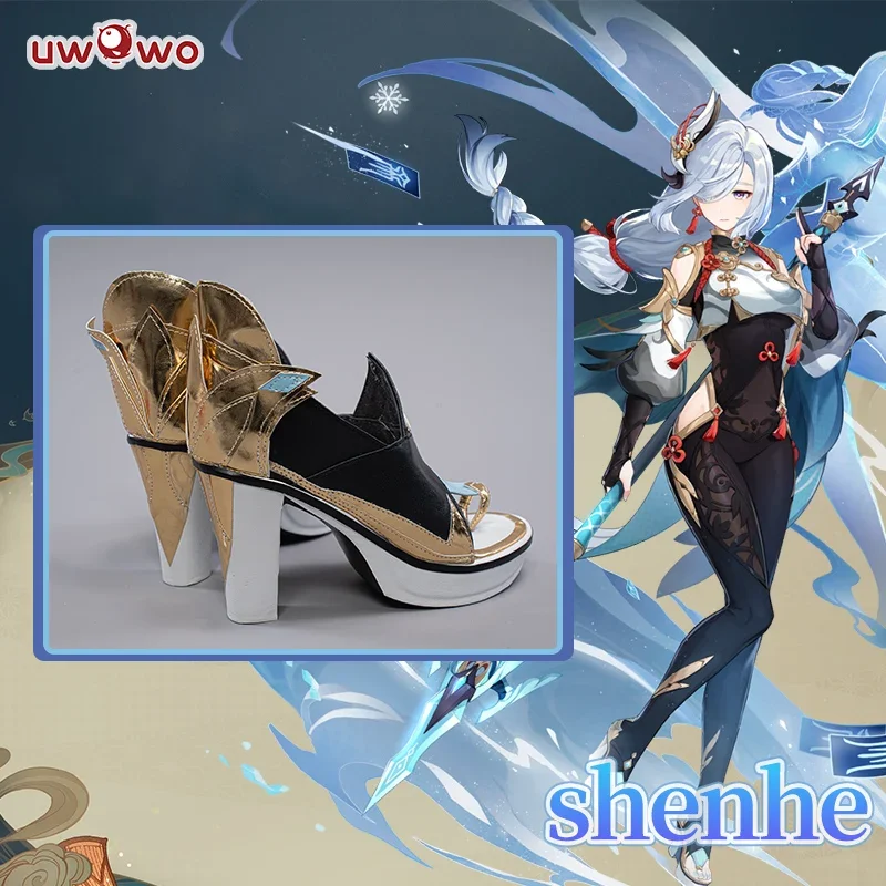 Shenhe Cosplay Shoes Game Genshin Impact ShenHe Cosplay Liyue Cryo Shen he Character Outfit