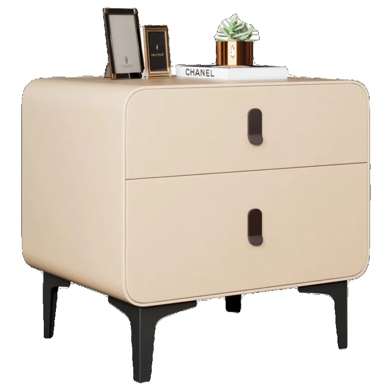 

Solid wood bedside table simple modern bedroom bedside table 2024 new light luxury high-end small storage cabinet