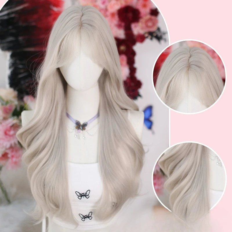 

Wig Lolita Shaoluo full head cover can be salt or sweet, simulated whole wig cover cos daily wig full head cover