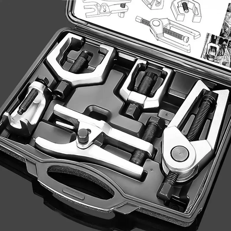 

5pcs/set Car Ball Joint Separator Front End Service Tie Rod End Puller Auto Steering Arm Puller Separator Removal Kit For Car
