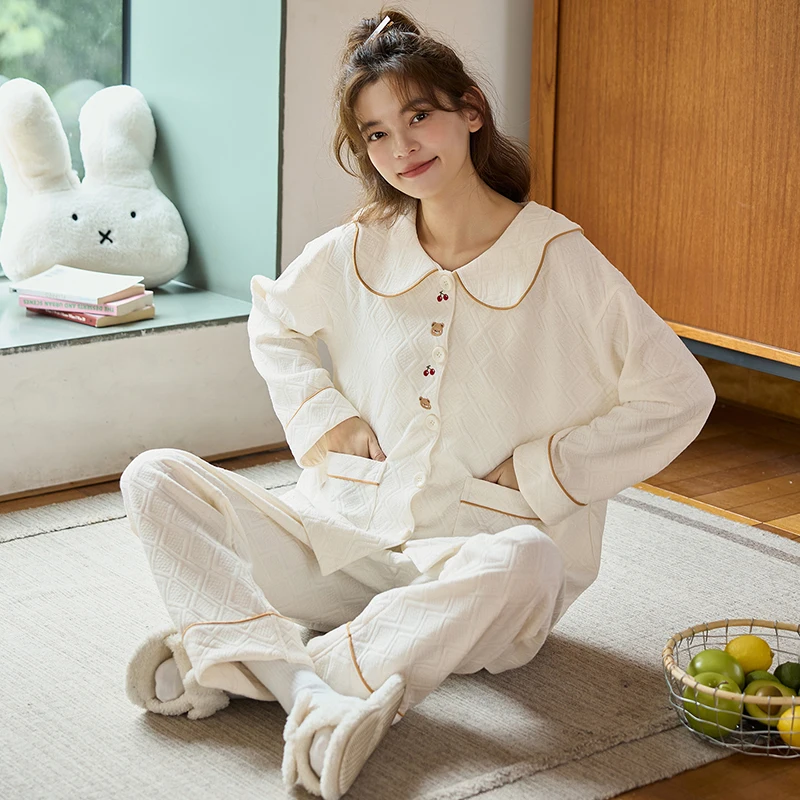 

Комплекты пижам для женщин в готическом стиле: льняные, тонкие, классические, тропические, летние, для сна, охлаждающие, с круглым вырезом, однотонные, длиной капри