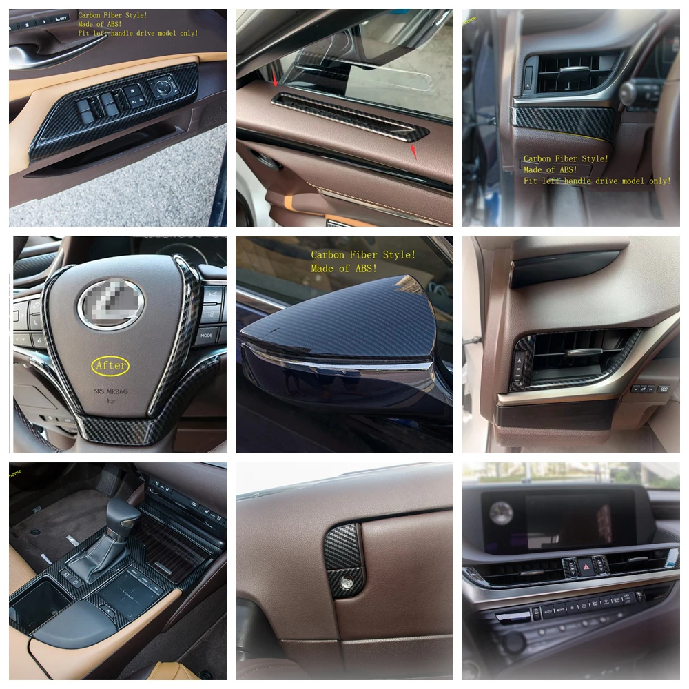 

Gear Shift Box Air AC Decor Panel Window Lift Button Cover Trim Fit For Lexus ES ES200 ES260 ES300 2018 - 2025 Car Accessories