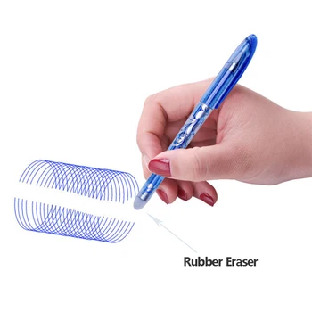 Stylos effaçables Kawaii, stylo gel 0.35mm, encre gel étanche, fournitures d'écriture scolaire pour ordinateur portable, étudiant de bureau, ensemble de 26 pièces