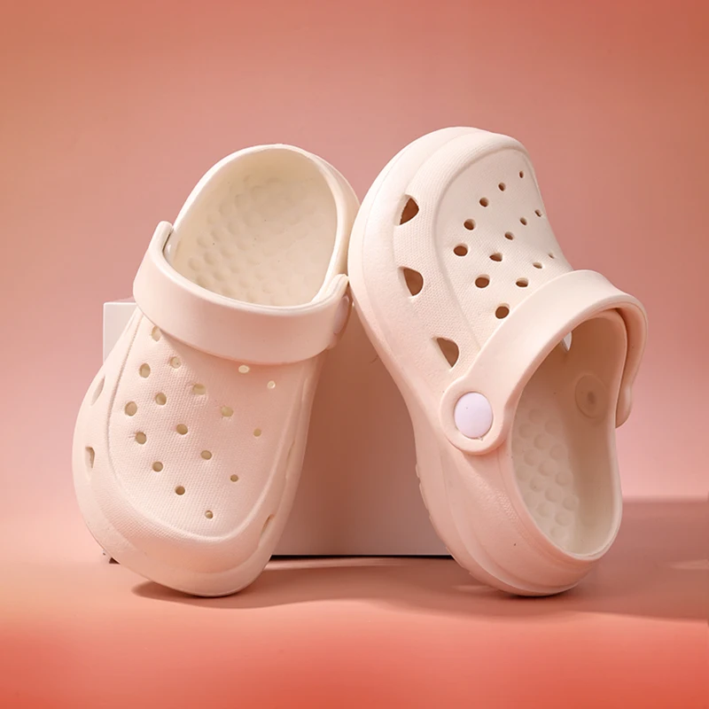 أحذية أطفال، ملابس خارجية صيفية للأولاد، منزلية، مضادة للانزلاق، شباشب للشاطئ بنعل سميك من مادة إي في إيه