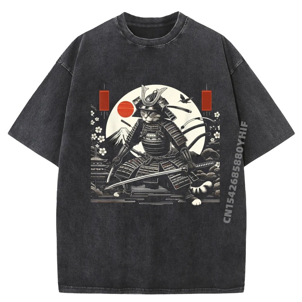 

Япония, мужские топы с изображением кота, футболки, свободные футболки, мужские повседневные футболки с рисунком, забавная рубашка, мужская удобная стираная одежда