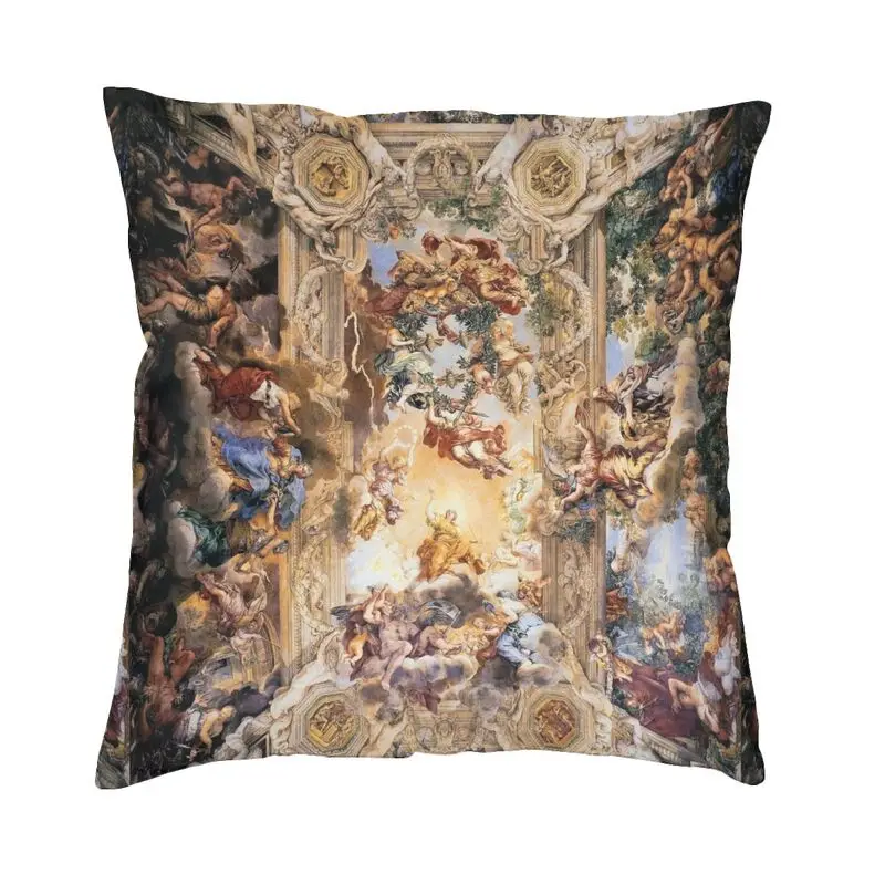 Renaissance Gods Angels Painting Cushion Covers Vintage Aesthetic Cherub Throw Pillow Case for Sofa Car Pillowcase Decoration