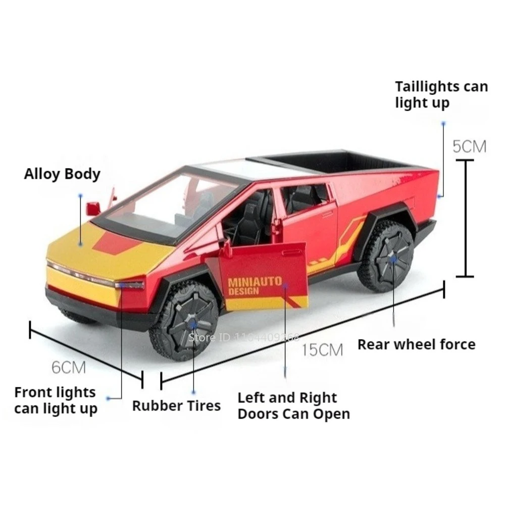Schaal 1:32 Pickup Model Speelgoedauto Metaal Diecast Openbare Beveiliging Terreinwagen Speelgoed 110 Muziek Lichtmodellen Politieauto's Ornamenten